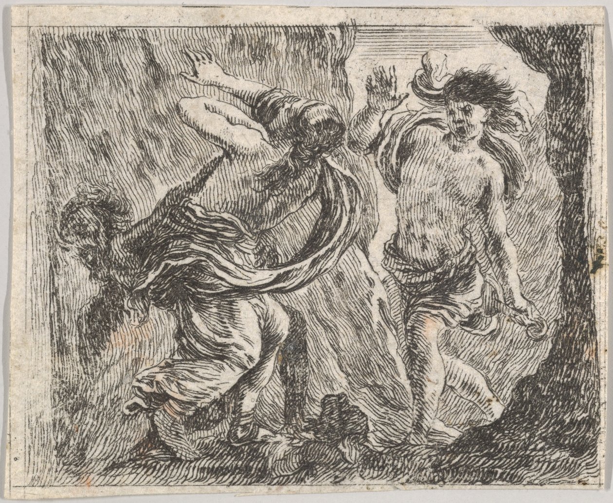 Orpheus و Eurydice ، من Game of Mythology Jeu de la Mythologie ، 1644. بواسطة ستيفانو ديلا بيلا