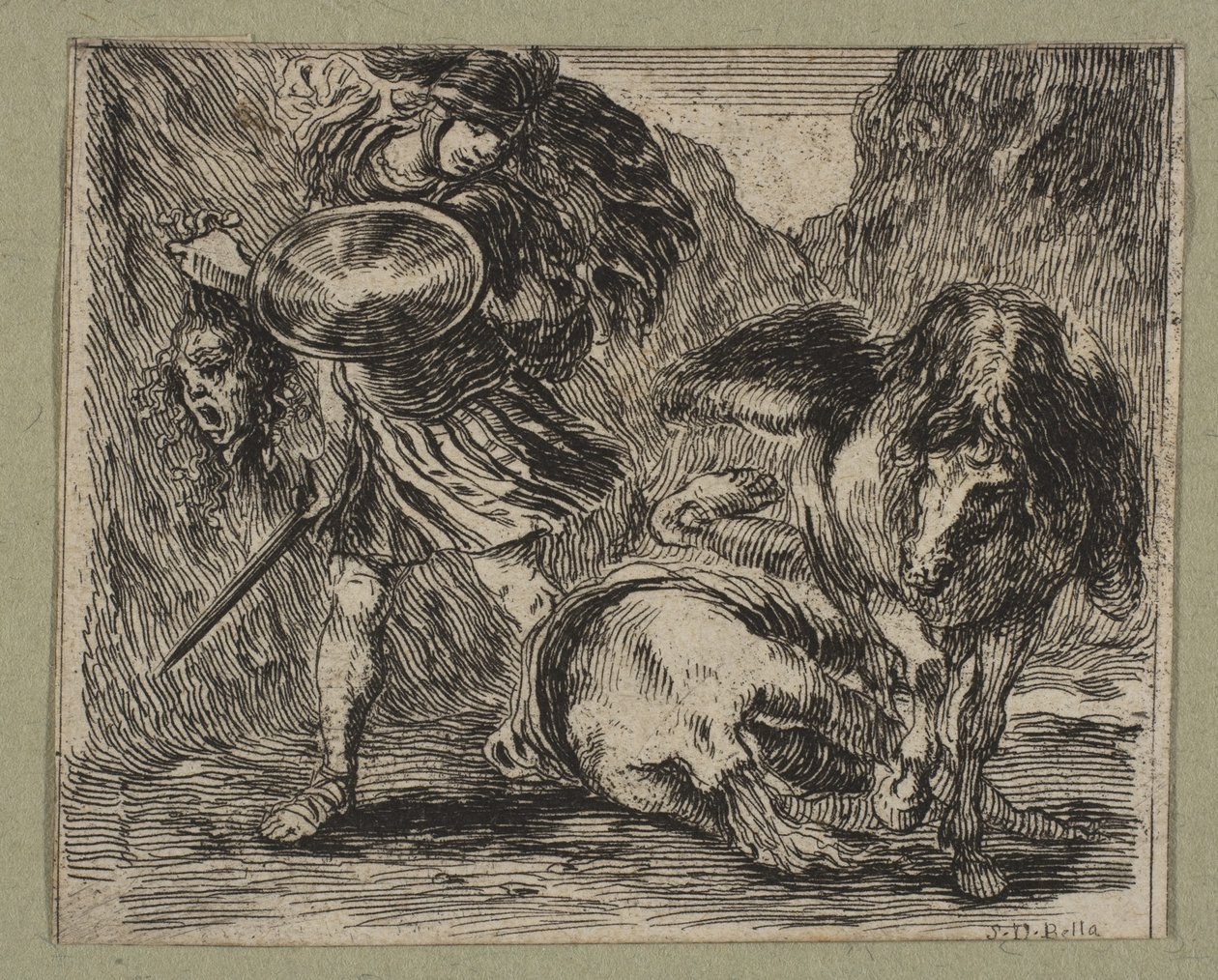 بيرسيوس وميدوسا ، 1644. بواسطة ستيفانو ديلا بيلا