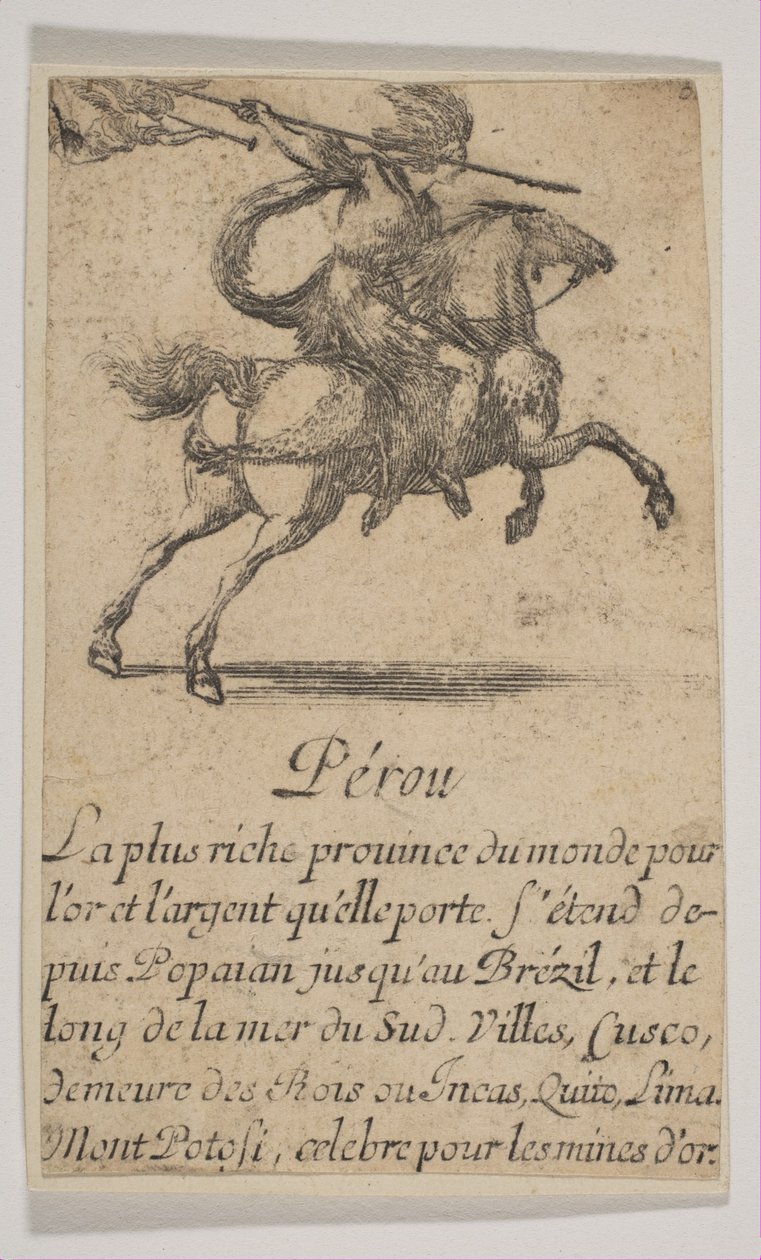 بيرو ، 1644. بواسطة ستيفانو ديلا بيلا