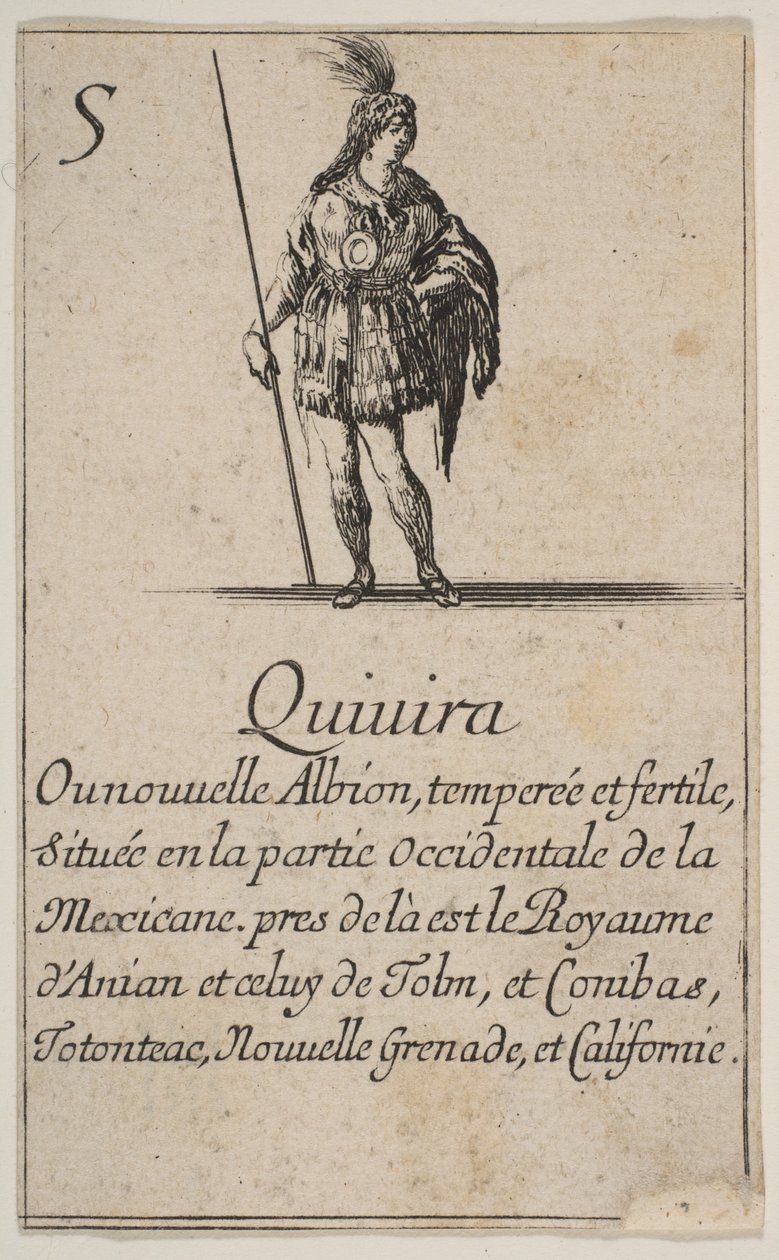 Quivira ، من لعبة الجغرافيا ، لعبة الجغرافيا ، 1644. بواسطة ستيفانو ديلا بيلا