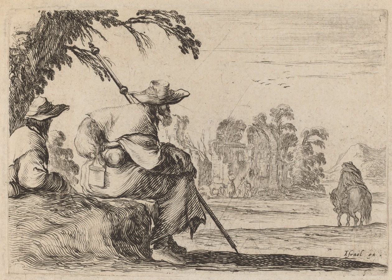 الحجاج الجالسون ، 1642. بواسطة ستيفانو ديلا بيلا