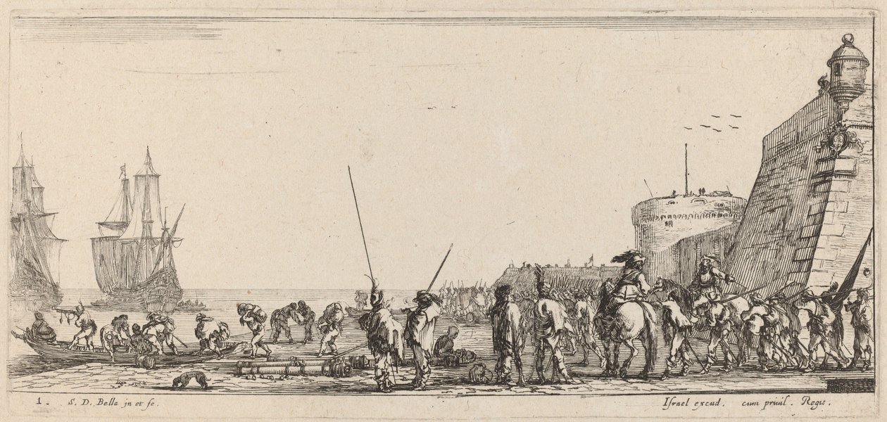 جنود يشرفون على الصعود ، 1644. بواسطة ستيفانو ديلا بيلا