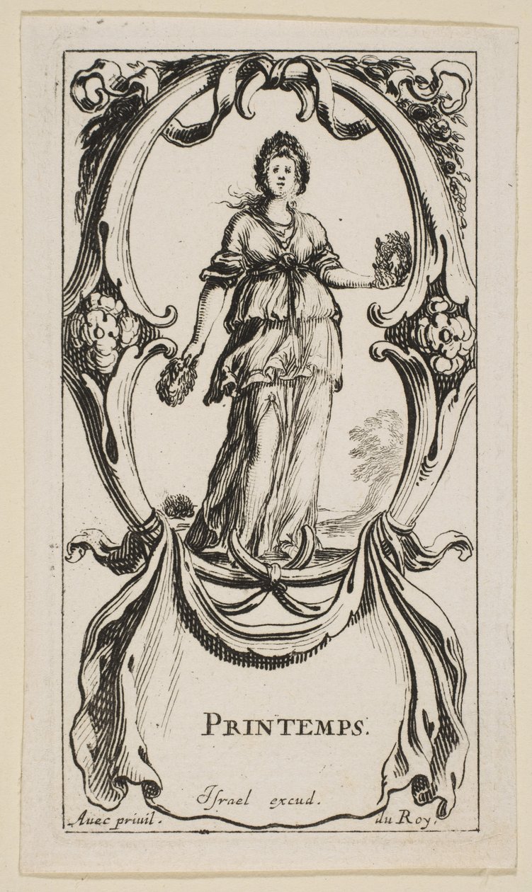 Spring Printemps ، من الفصول الأربعة ، كاليفورنيا. 1641. بواسطة ستيفانو ديلا بيلا
