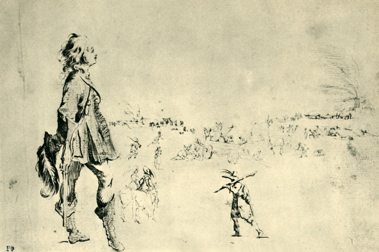 شخصية ذكرية دائمة ، 1633-1634 ، 1943. بواسطة ستيفانو ديلا بيلا