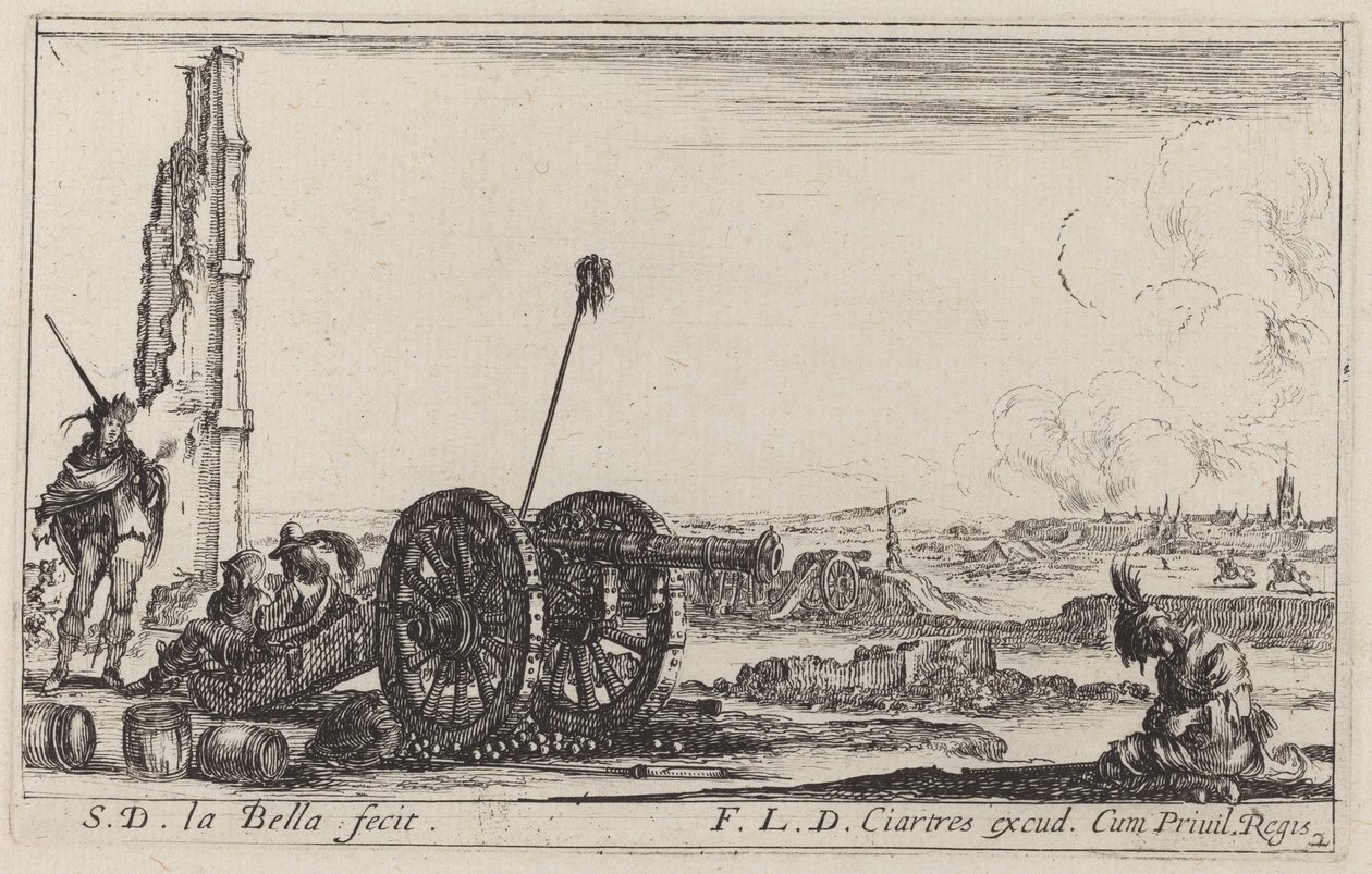 المدفع ، ج. 1641. بواسطة ستيفانو ديلا بيلا