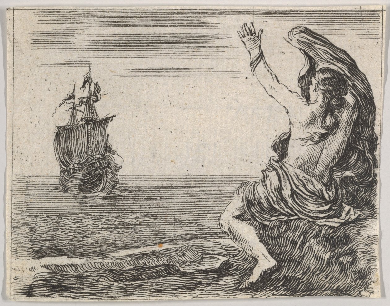 ثيسيوس وأريادن ، من Game of Mythology Jeu de la Mythologie ، 1644. بواسطة ستيفانو ديلا بيلا