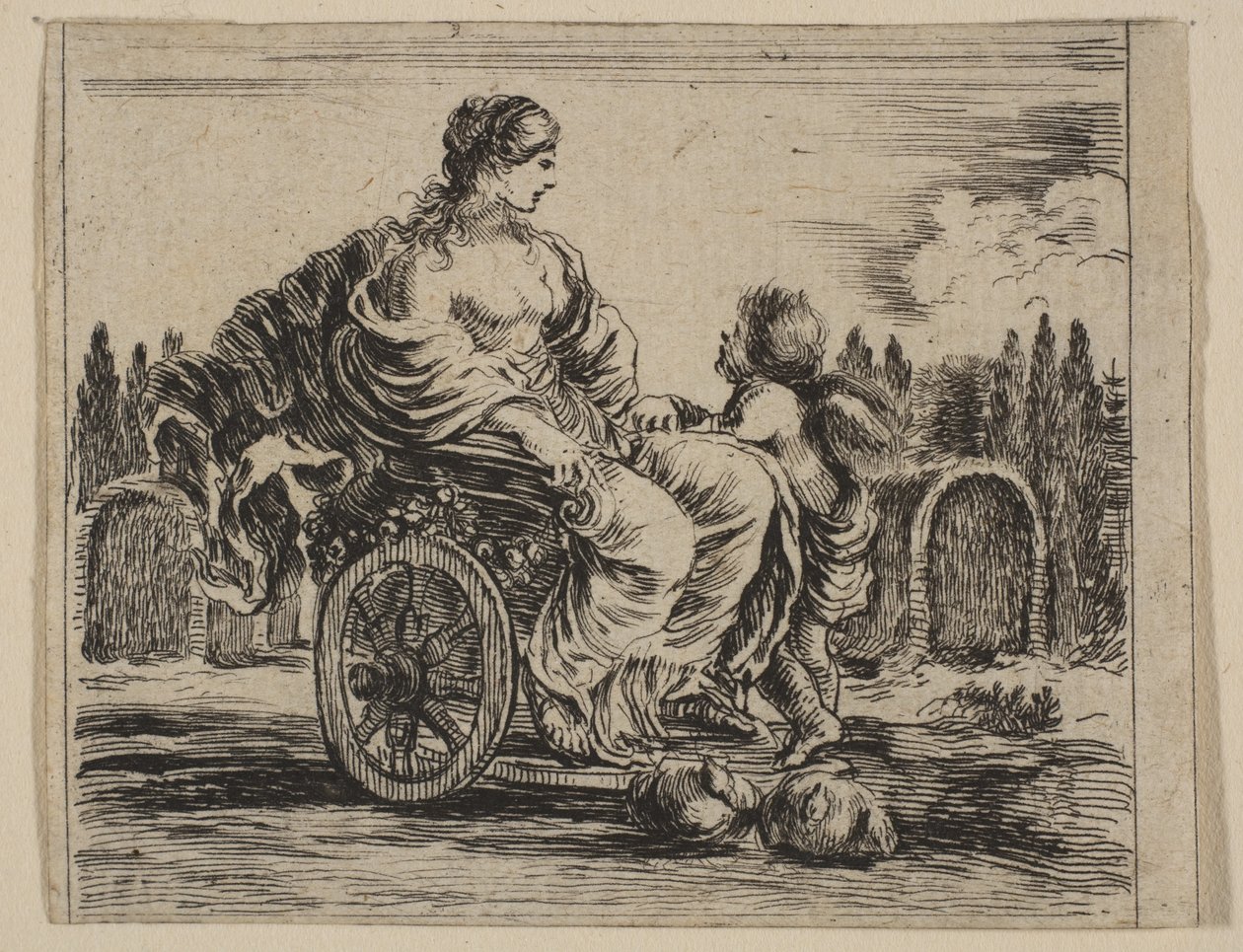 فينوس ، من Game of Mythology Game of Mythology ، 1644. بواسطة ستيفانو ديلا بيلا