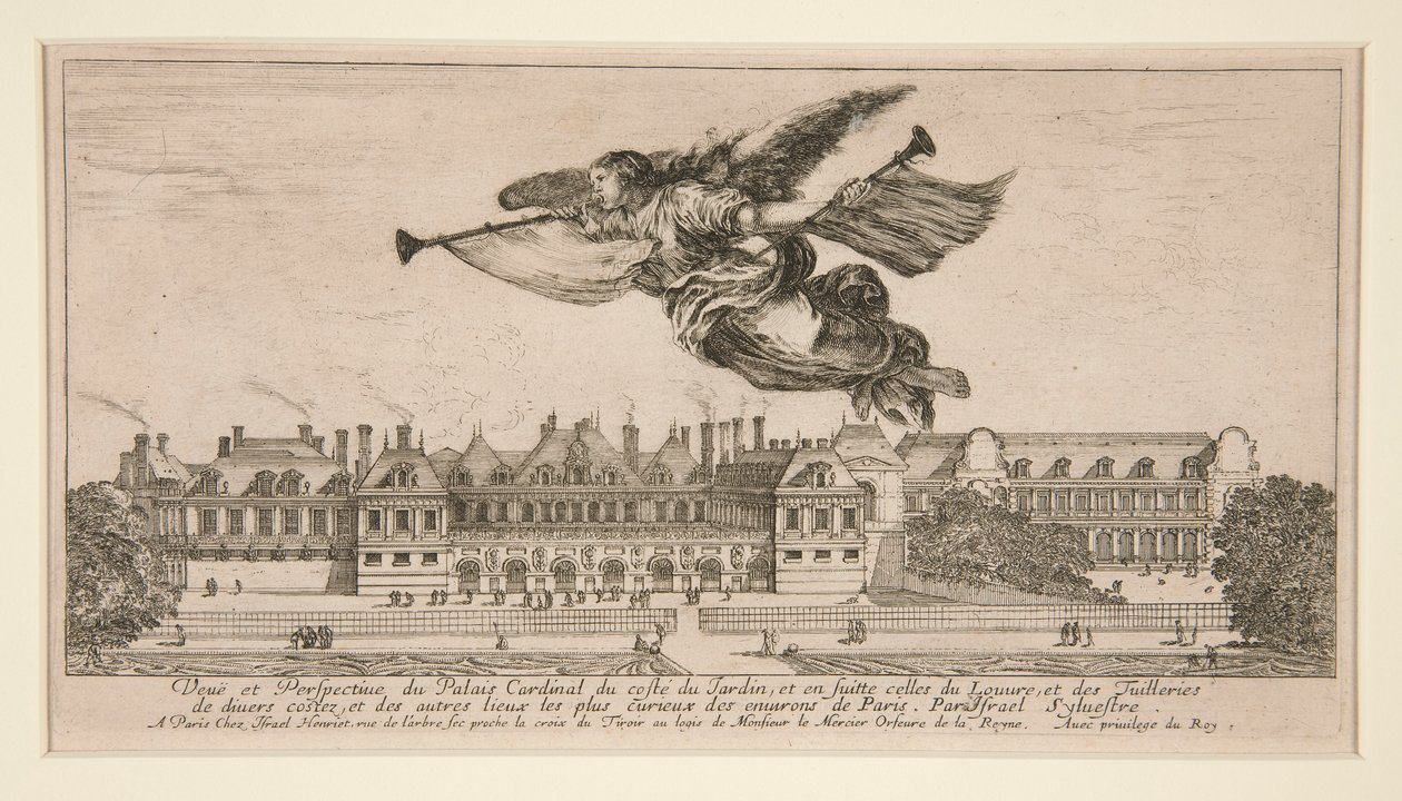 Veue et Perspective du Palais Cardinal (عرض ومنظور قصر الكاردينال) بواسطة ستيفانو ديلا بيلا