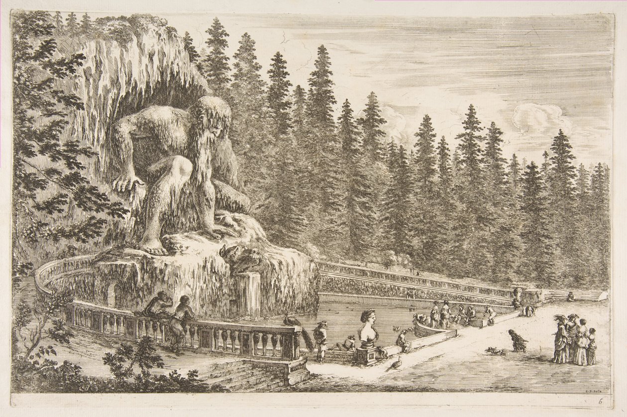 فيلا براتولينو: The Appenino، ca. 1653. بواسطة ستيفانو ديلا بيلا