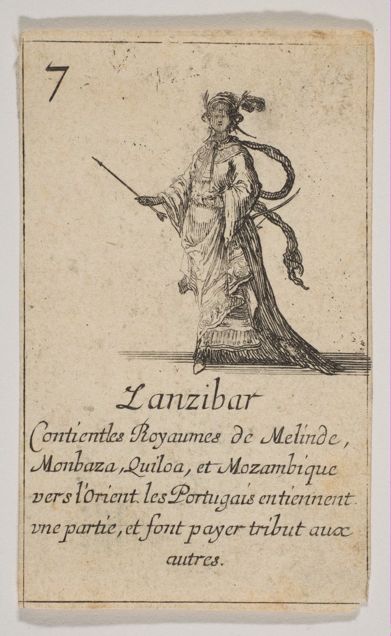 زنجبار ، 1644. بواسطة ستيفانو ديلا بيلا