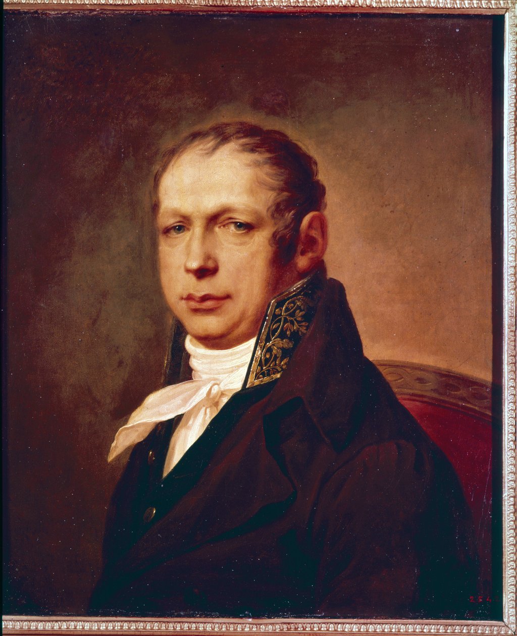 صورة للمهندس أدريان (أندريان) د. زاخاروف (1761-1811). لوحة لستيبان سيميونوفيتش تشتشوكين (شتشوكين) (1762-1828) ، زيت على قماش ، قبل 1804. الفن الروسي في القرن الثامن عشر. متحف الدولة الروسية ، سانت بطرسبرغ. بواسطة ستيبان سيمينوفيتش شتشوكين