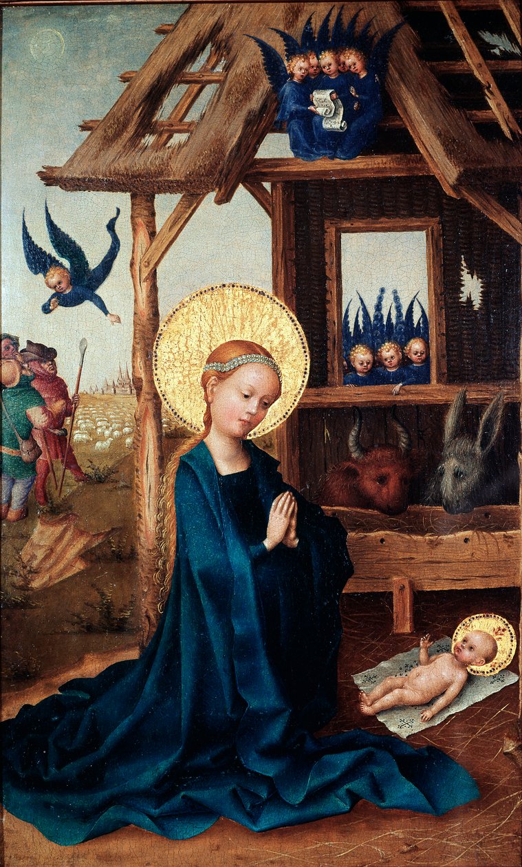 العشق لرسومات الطفل لستيفان لوشنر (حوالي 1410-1451) القرن الخامس عشر Alte Pinakothek ، ميونيخ بواسطة ستيفن لوشنر