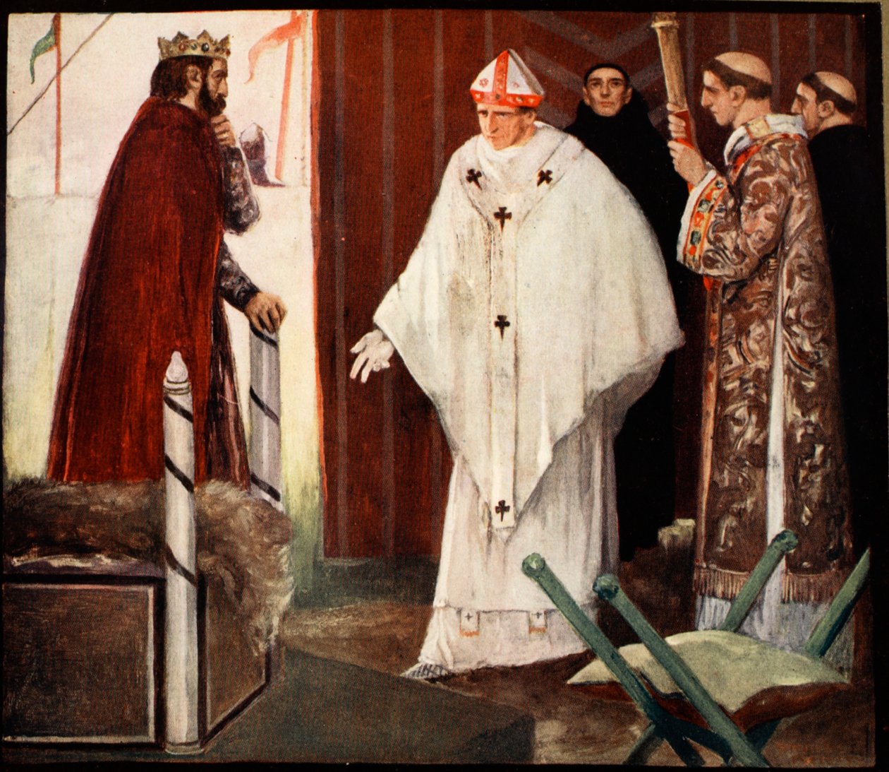 ستيفن لانغتون ، رسم توضيحي من "The Mighty Army" بقلم Winifred M. Letts ، حانة. 1912 (لون ليثو) بواسطة ستيفن ريد