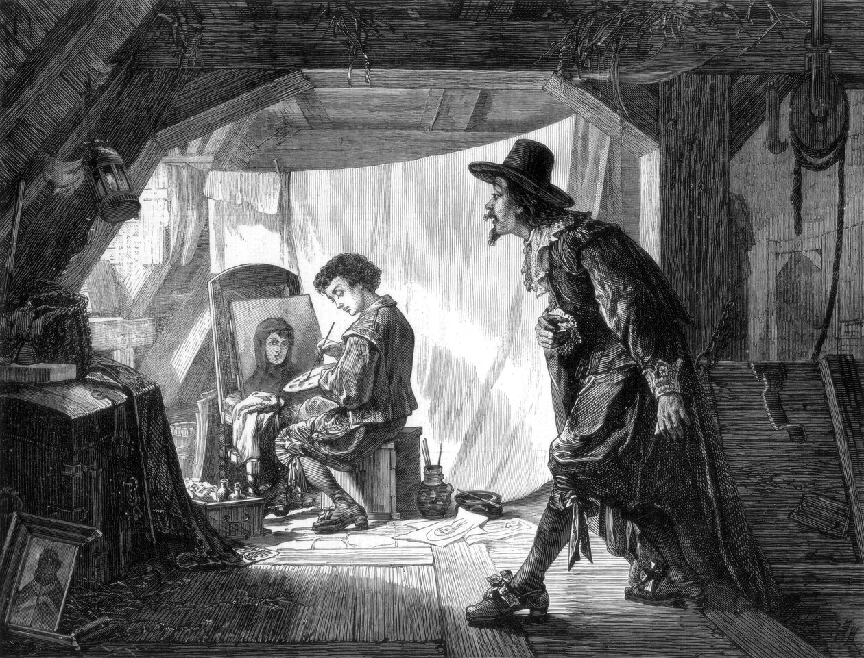 فاجأ الشاب روبنز سيده ، فان نورت ، 1875. بواسطة ستيفن أراد ألين