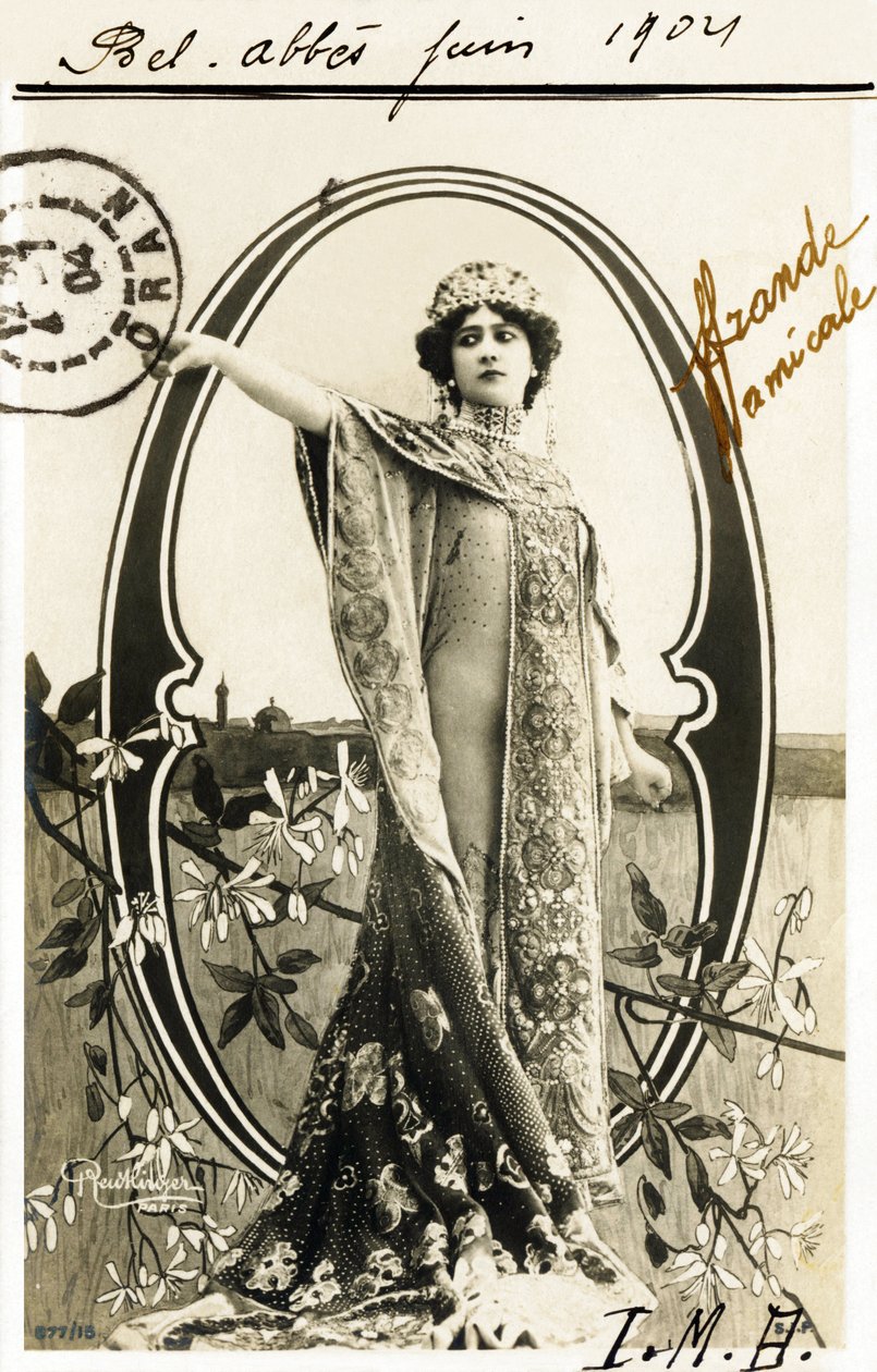 يا أ: آنا هيلد ، من أصل بولندي ، مغنية وراقصة من La Belle Epoque - الأبجدية في بطاقة بريدية بواسطة استوديو Reutlinger