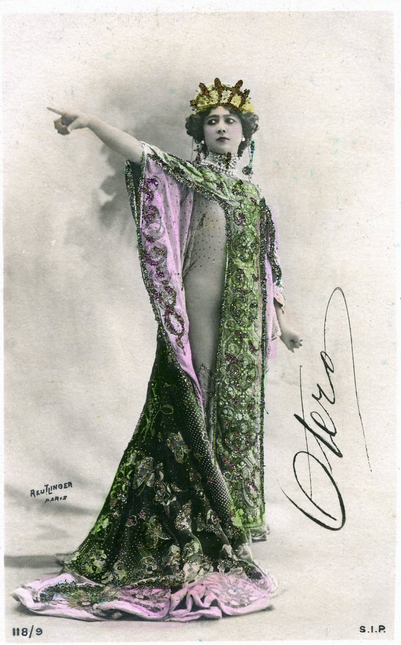 Otero الجميلة ، بطاقة بريدية أوائل القرن العشرين. (صورة فوتوغرافية) بواسطة استوديو Reutlinger