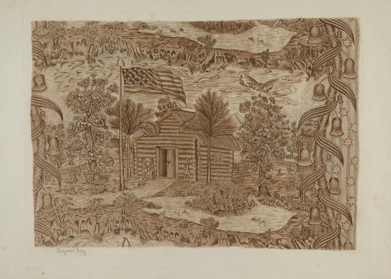 المنسوجات المطبوعة التاريخية ، ج. 1940. بواسطة سوزان روي