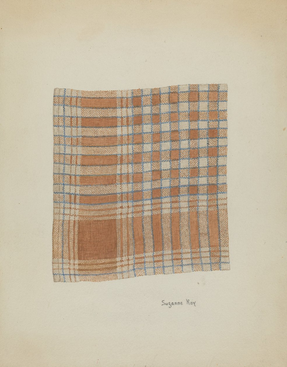 منديل منسوج ، ج. 1937. بواسطة سوزان روي