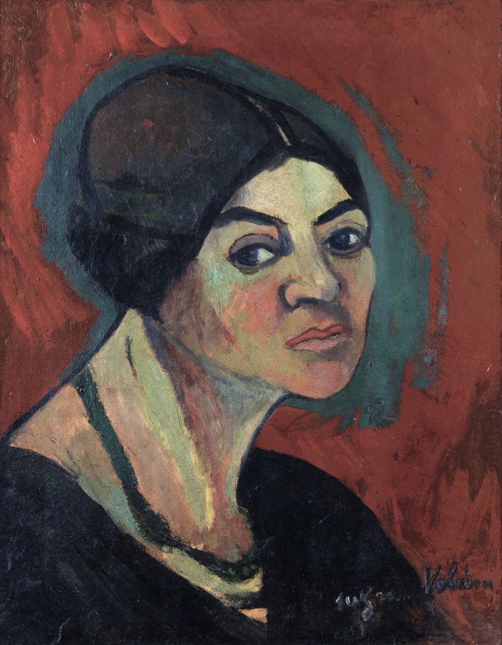 "بورتريه ذاتي" (بورتريه ذاتي) رسم سوزان فالادون (1865-1938) حوالي عام 1916 مجموعة خاصة بواسطة سوزان فالادون