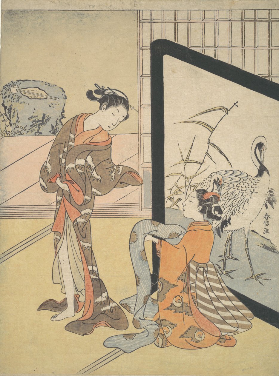 كورتيسان وشينزو ، 1725-1770. ، 1725-1770. بواسطة سوزوكي هارونوبو