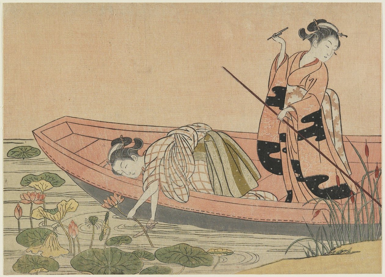 تزاوج Zhou Maoshu ، بعد عام 1765 (طباعة لوحة خشبية ملونة) بواسطة سوزوكي هارونوبو