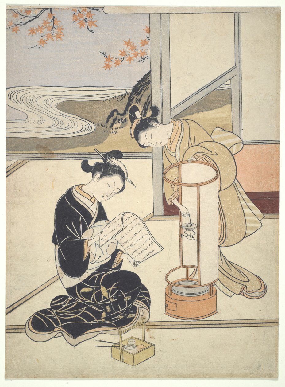 Te Eva Ning G Gow Of Andon: Zashiki Hakkei بواسطة سوزوكي هارونوبو