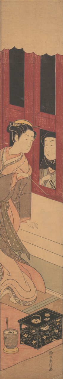 الرجل في الخارج ، كاليفورنيا. 1770. ، كاليفورنيا. 1770. بواسطة سوزوكي هارونوبو