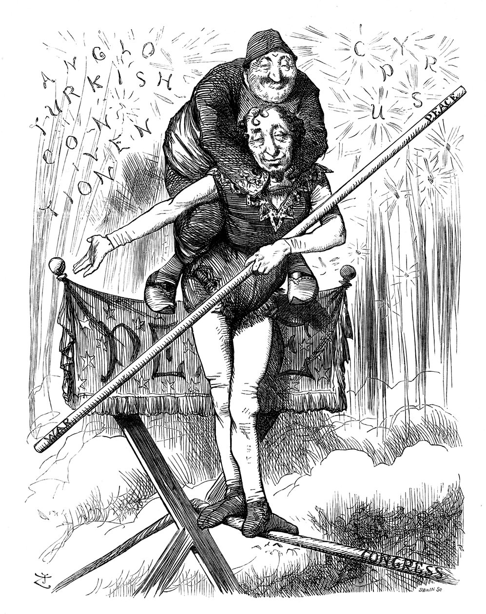 حريق الانتصار !، 1878. بواسطة سوين