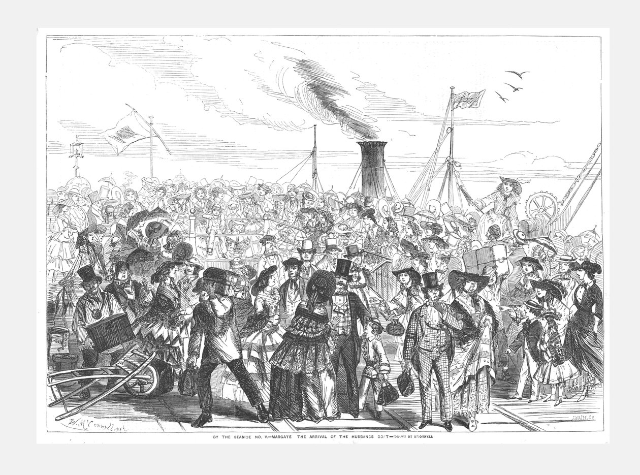 مارجيت ، وصول قارب الأزواج ، 1856 بواسطة سوين