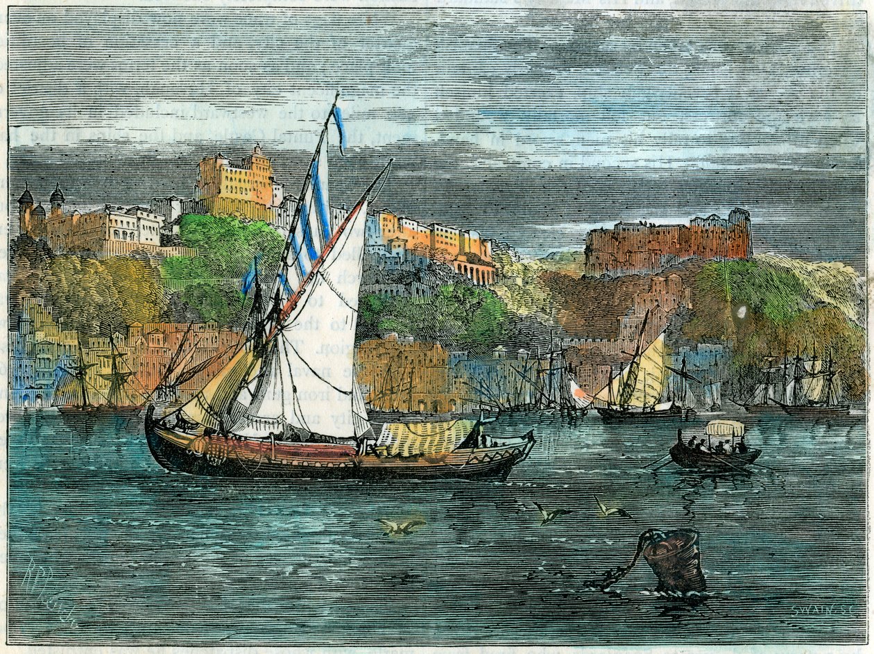 منظر لأوبورتو ، البرتغال ، c1880 بواسطة سوين