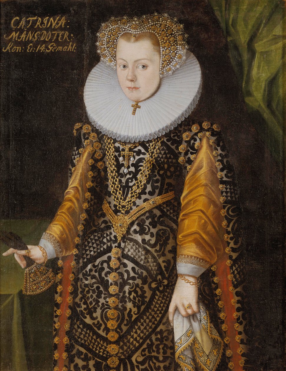 كارين مانسدوتر ، c.1570-9 بواسطة المدرسة السويدية