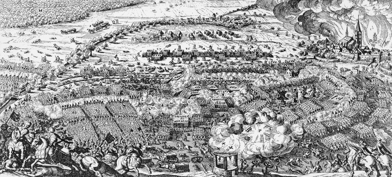 النصر السويدي في معركة لوتسن 1632 بواسطة المدرسة السويدية
