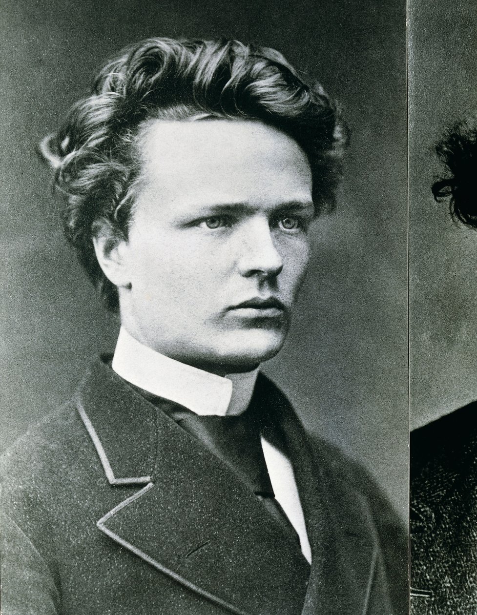 August Strindberg (b/w photo) بواسطة المصور السويدي