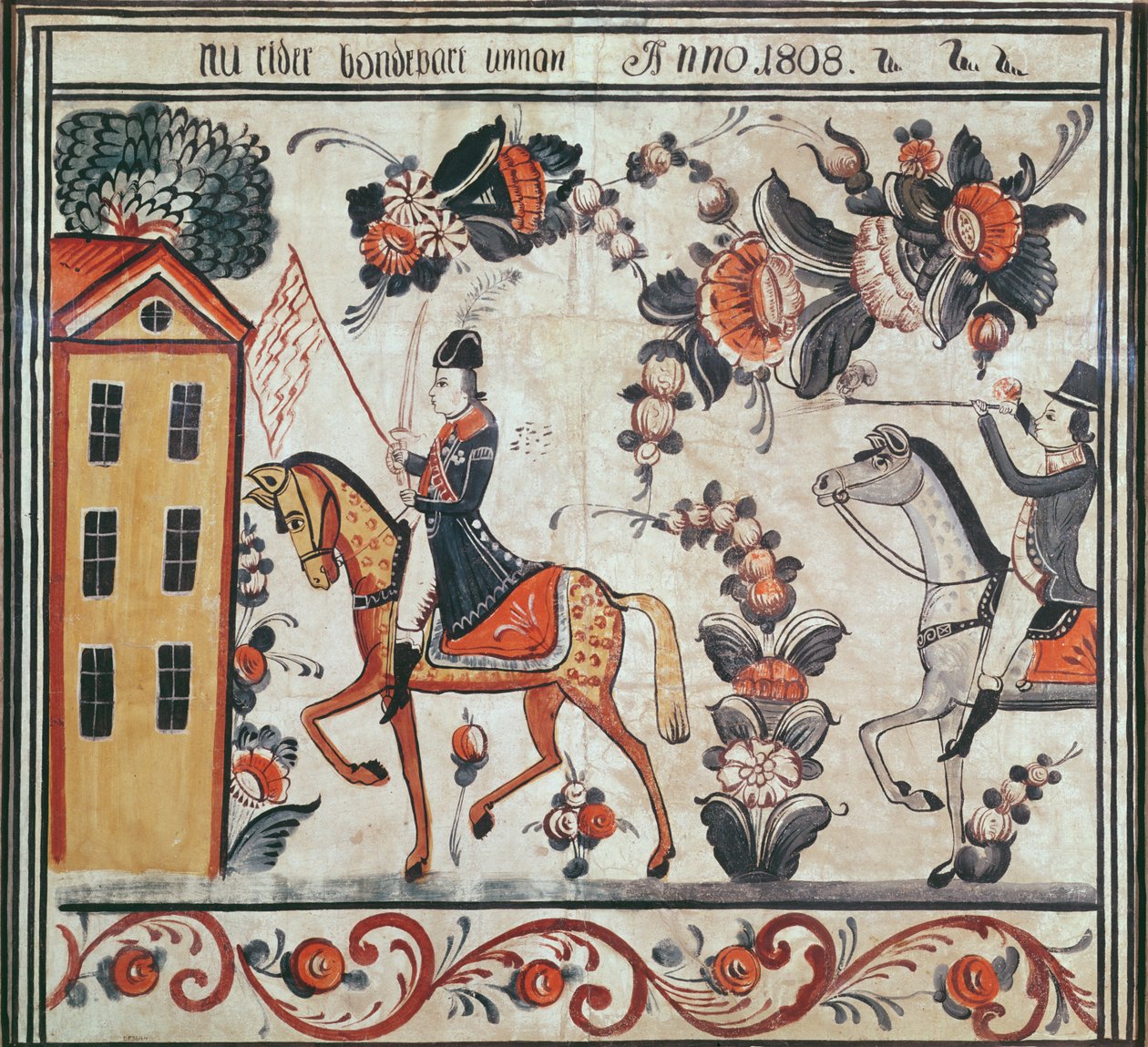 رحلة نابليون ، 1808 (مرحاض على ورق) بواسطة المدرسة السويدية