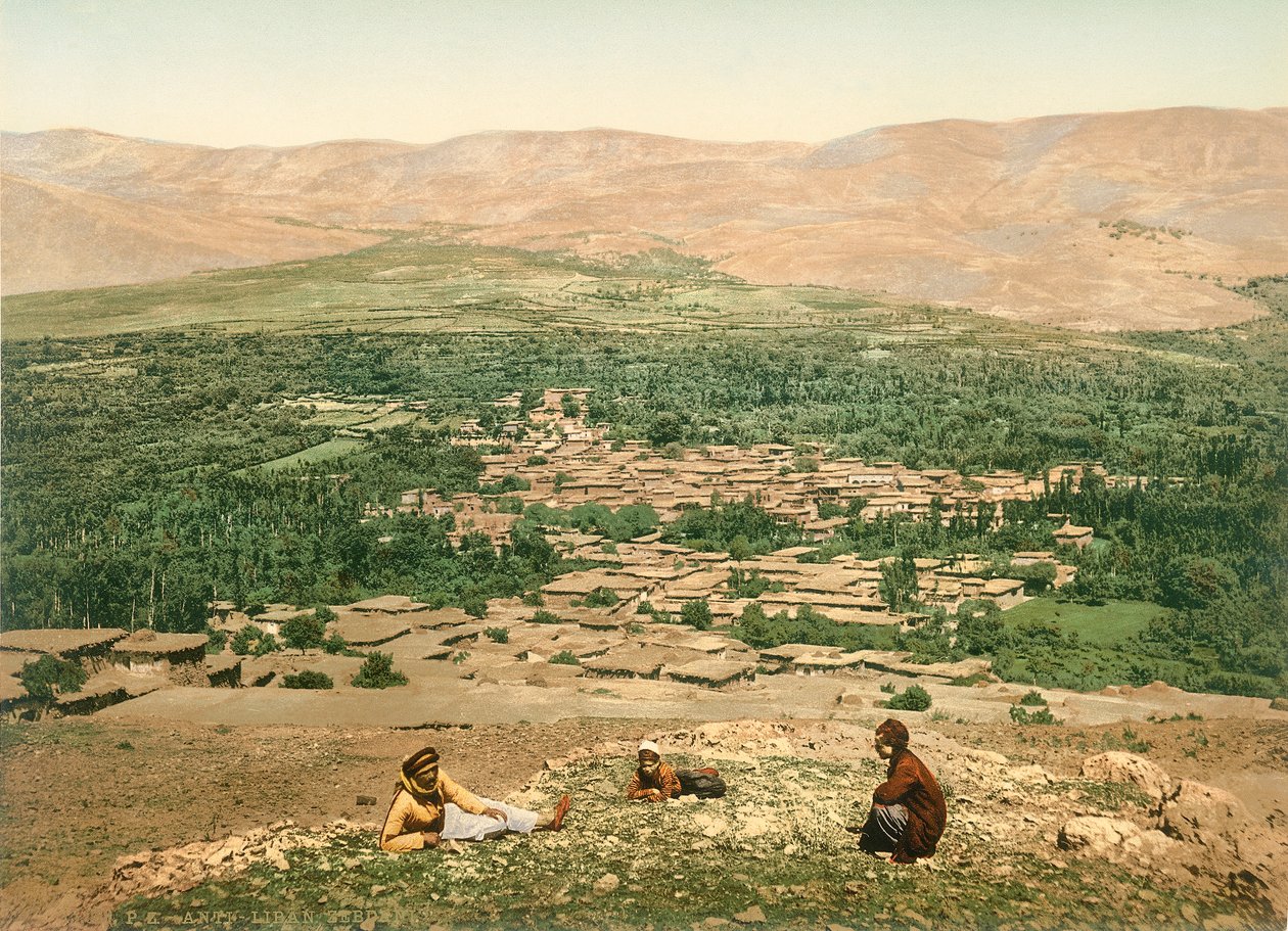 زبداني في لبنان ، ج .1880-1900 (فوتوكروم) بواسطة المصور السويسري