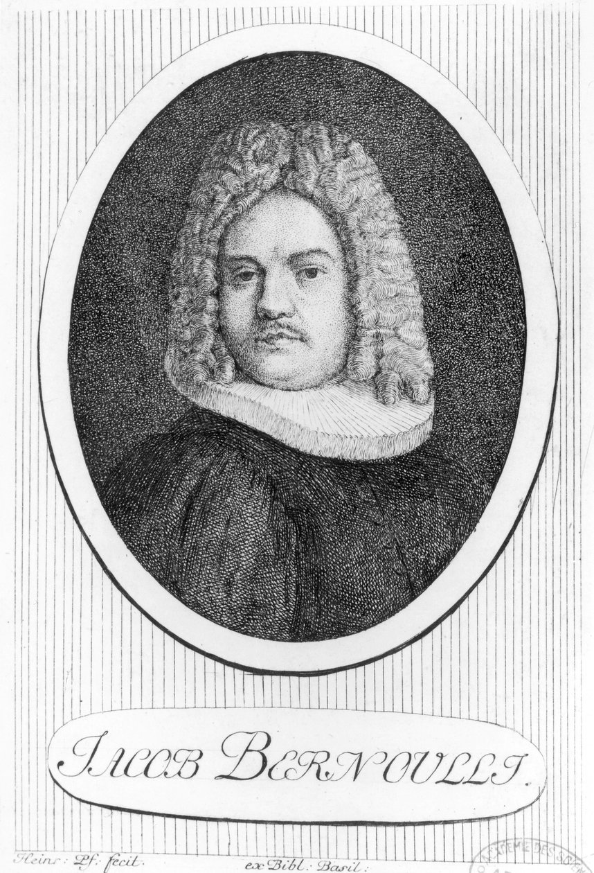 صورة جاك برنولي (1654-1705) بواسطة المدرسة السويسرية
