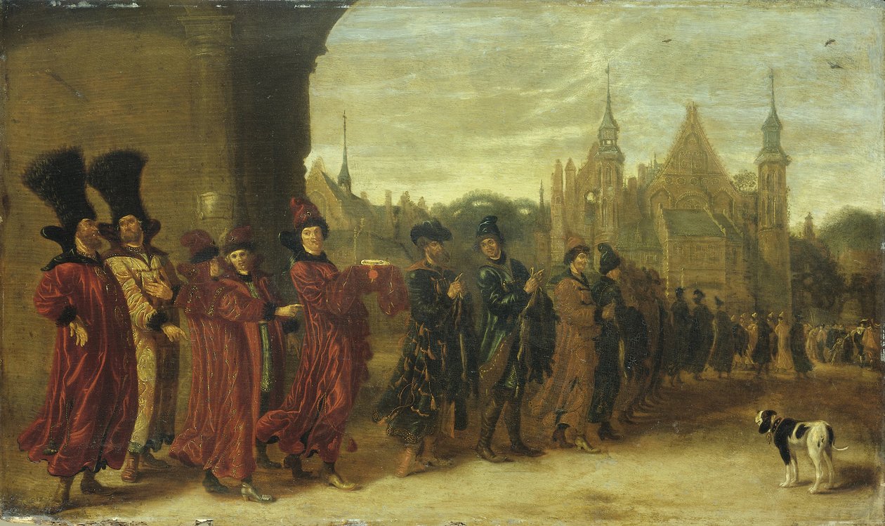 سفراء قيصر موسكوفي في لاهاي في 4 نوفمبر 1631 ، 1630s بواسطة Sybrandt van Beest