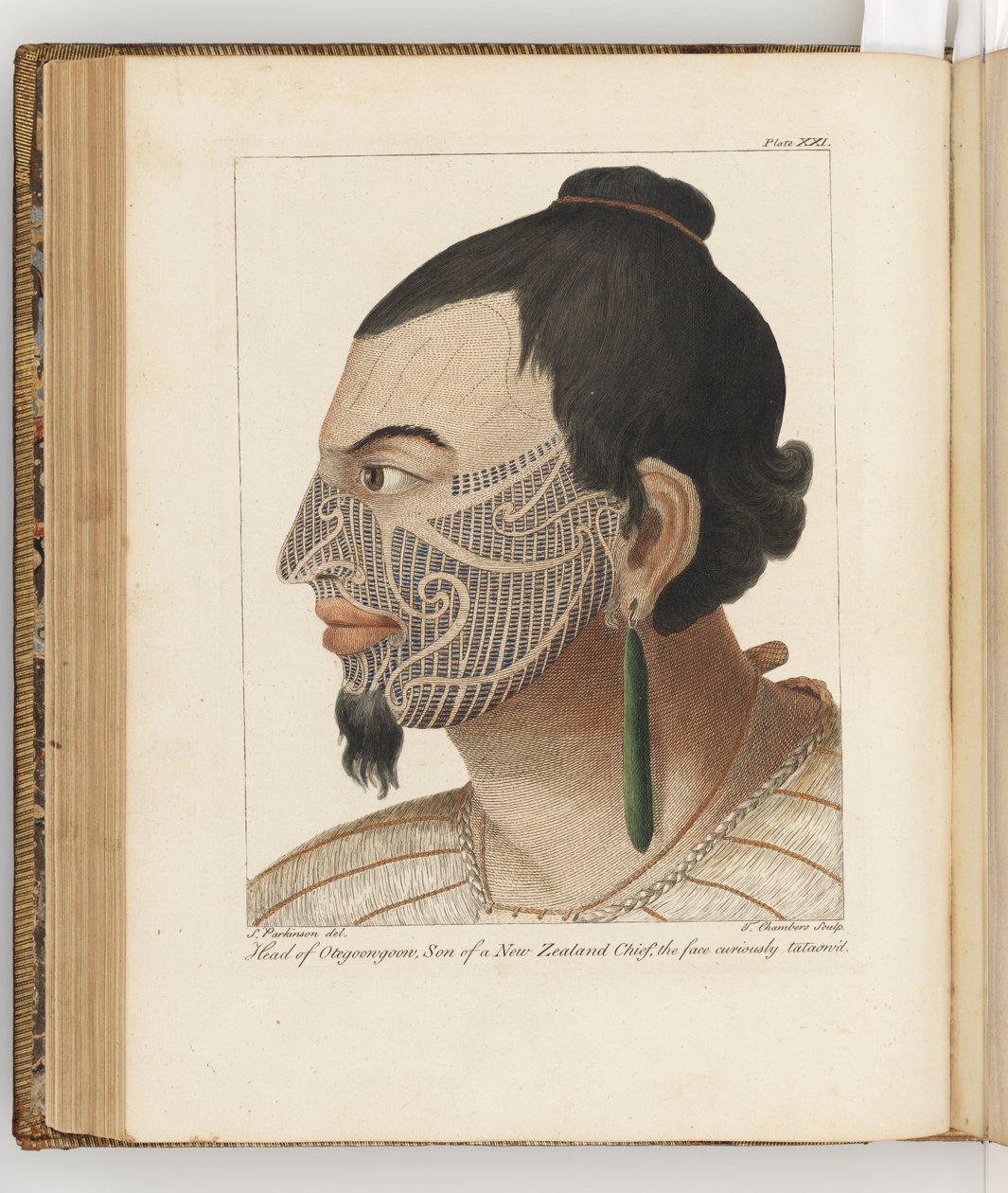 رأس Otegoongoon ، رسم توضيحي من مجلة رحلة إلى البحار الجنوبية: في سفينته Majestys ، The Endeavour ، 1794 (نقش يدوي) بواسطة سيدني
