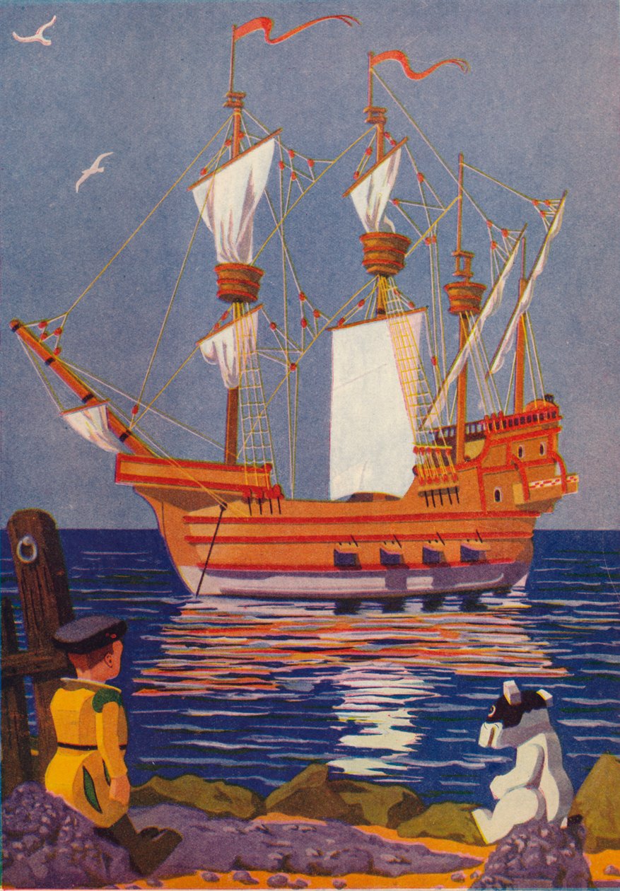 "كيف أبحر جون تروستي في البحار" ، 1937. بواسطة سيدني جورج هولم بيمان