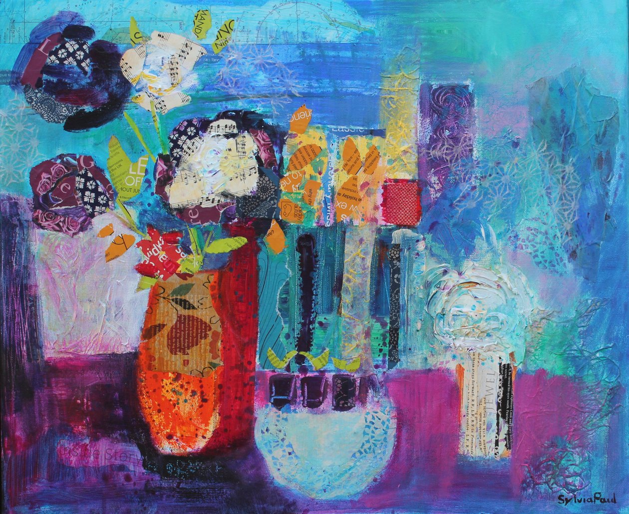 ملصقة Blue Beyond 2013 acrylicpaper بواسطة سيلفيا بول