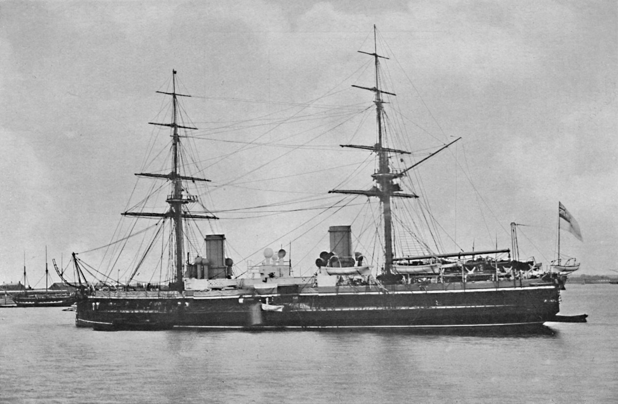 HMS Inflexible عام 1880 ، c1880 ، 1904 بواسطة سيموندس وشركاه