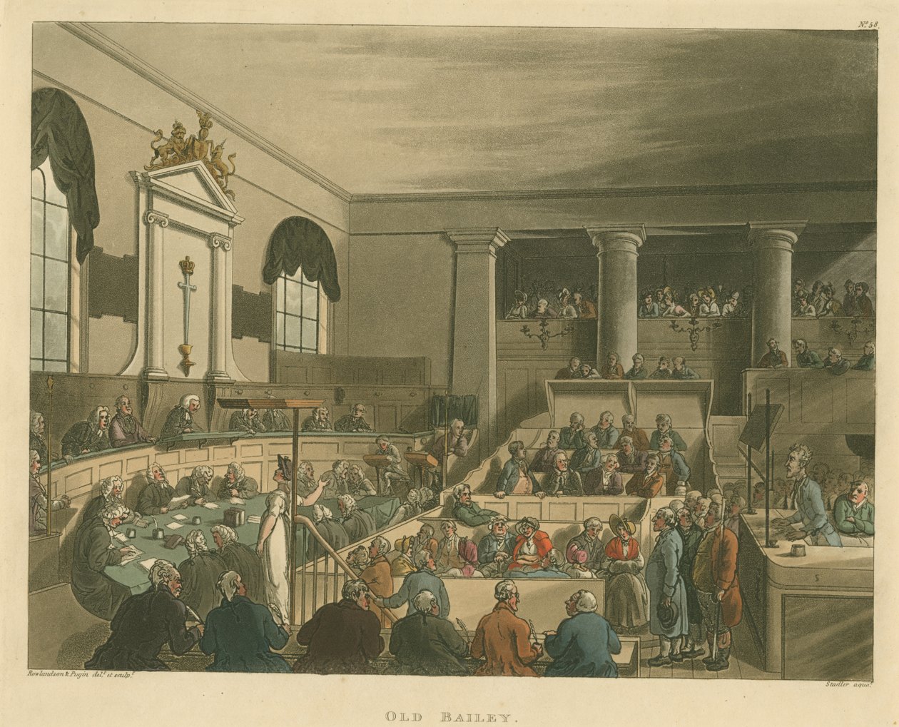 بيلي القديمة ، 1809 (أكواتينت) بواسطة بوجين ورولاندسون