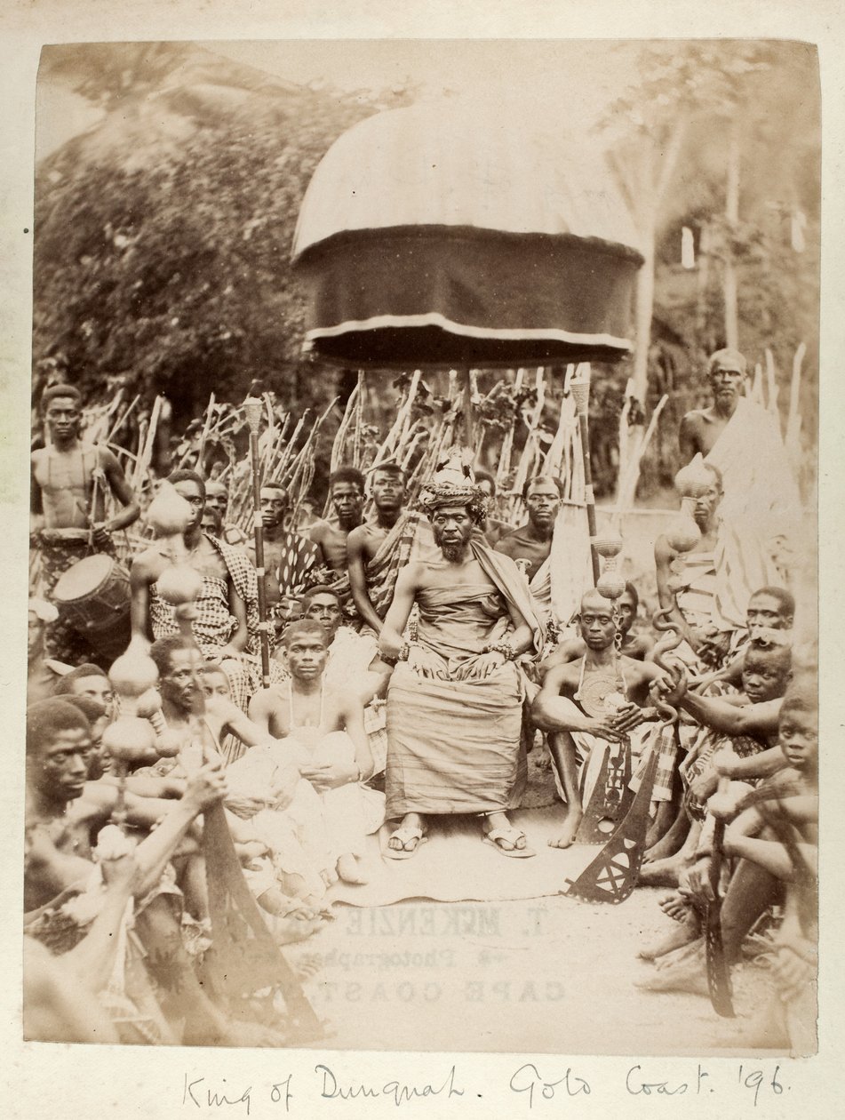 King of Dunquah ، جولد كوست ، غانا ، 1896 (طبعة زلال) بواسطة ت. ماكنزي