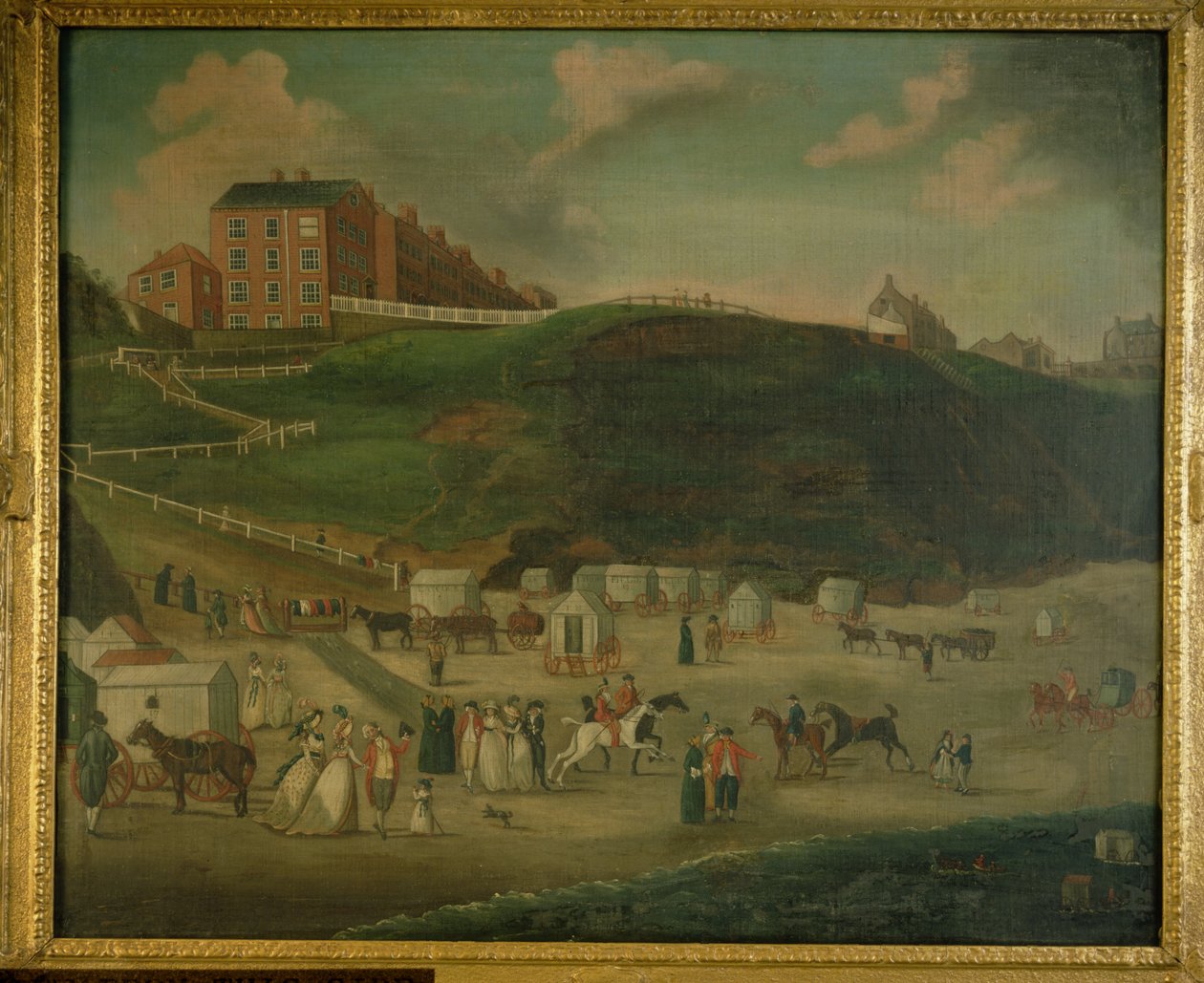 المصطافين على شاطئ سكاربورو ، c.1776 بواسطة ت. رامزي