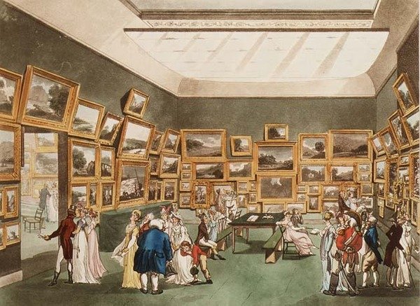 شارع أولد بوند: معرض رسومات مائية من Ackermanns Microcosm of London بواسطة ت وبوجين رولاندسون