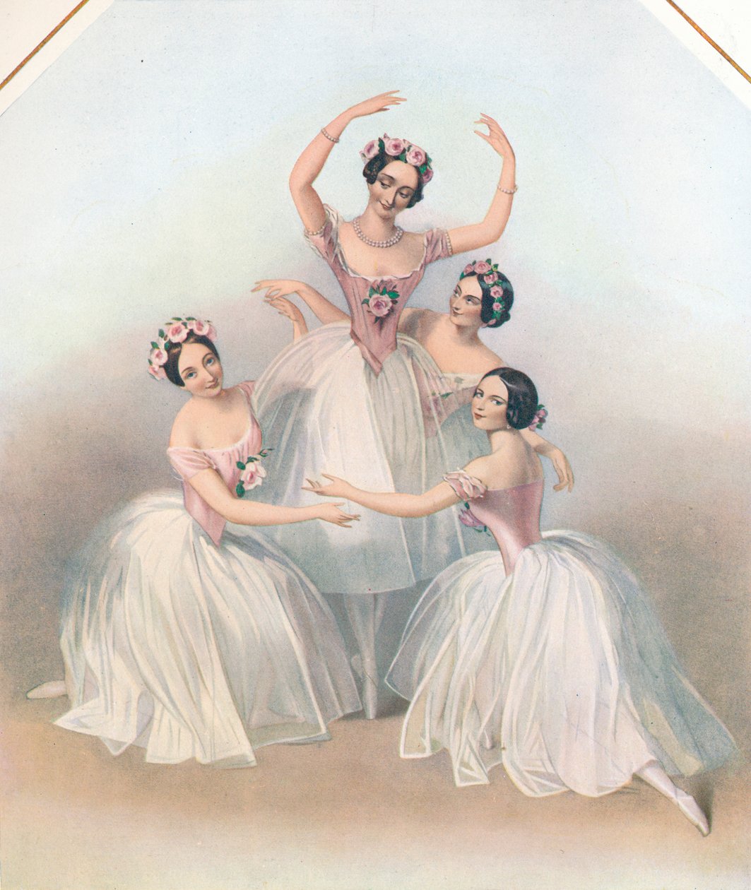"The Celebrated Pas De Quatre: ألحان Jules Perrot" ، عام ١٨٥٠ بواسطة TH ماجواير