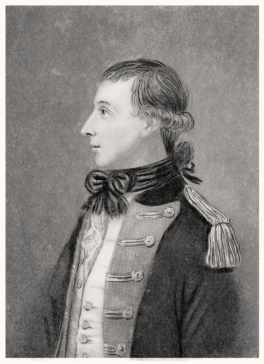 Theobald Wolfe Tone (1763-98) ، من صورة أصلية تمثله في زي المتطوعين بواسطة TW هوفام