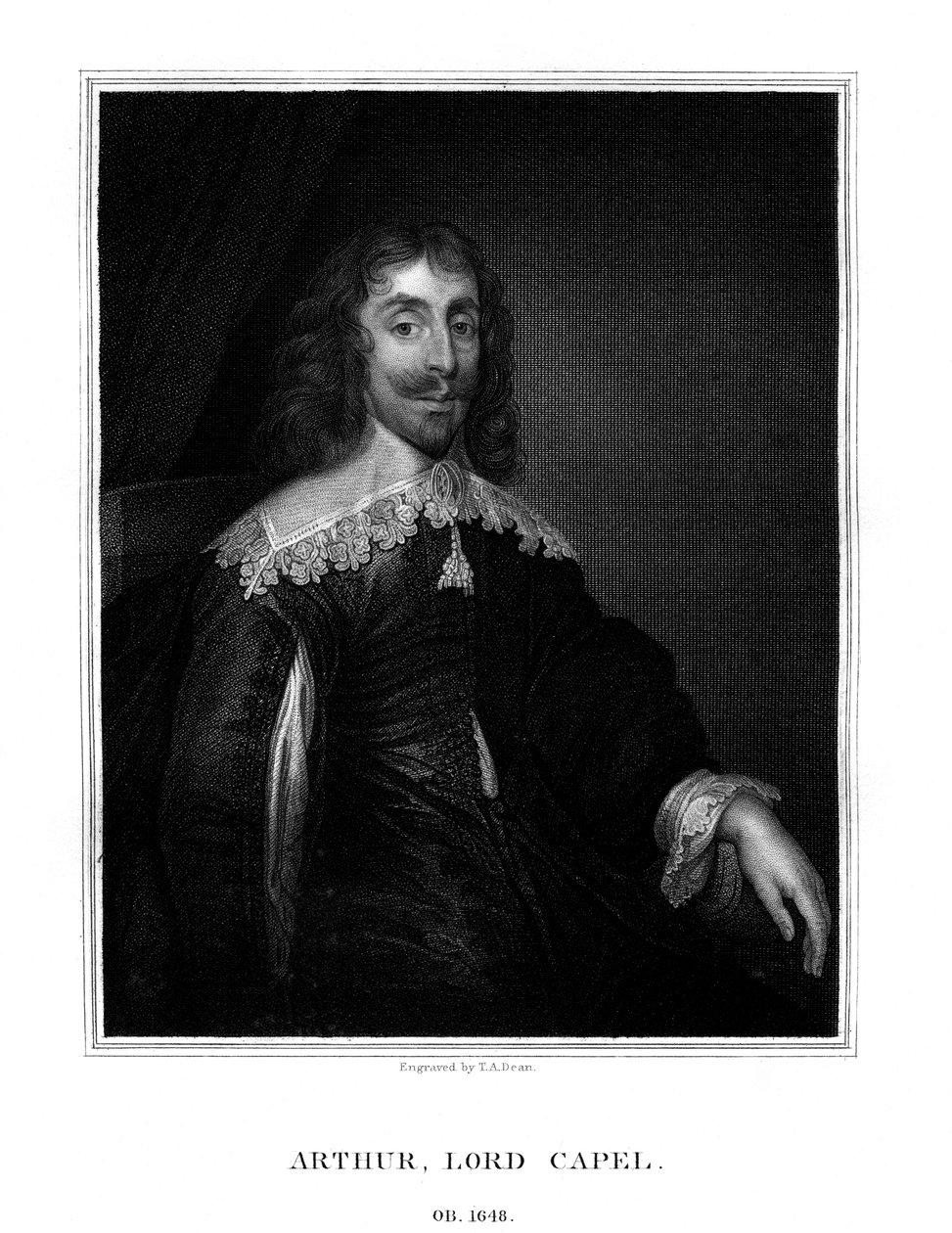 آرثر كابيل ، بارون كابيل الأول ، ملكي إنجليزي ، 1825. بواسطة عميد الكلية