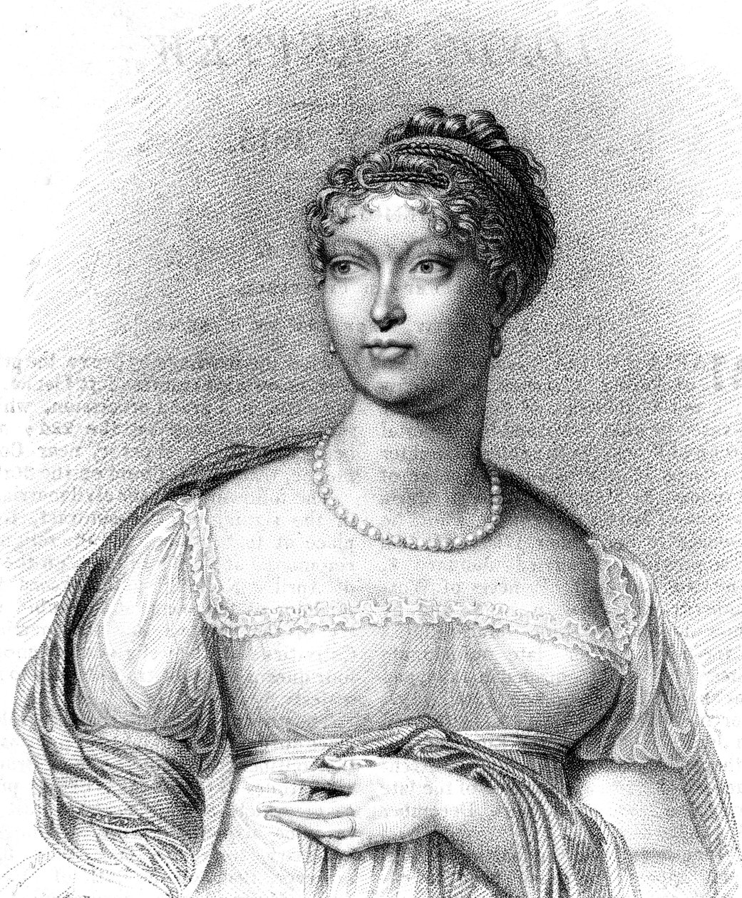 ماري لويز ، دوقة بارما ، الزوجة الثانية لنابليون بونابرت ، 1815. بواسطة T الدم