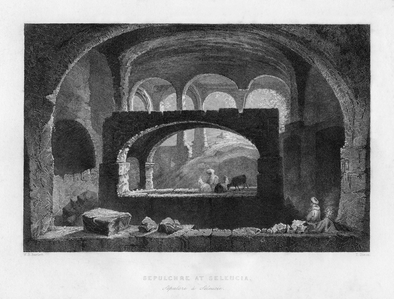 قبر في سلوقية ، بلاد الرافدين العراق ، إيران ، 1841. بواسطة تي ديكسون